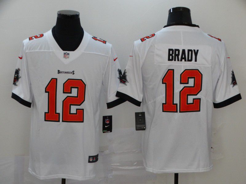 Men Tampa Bay Buccaneers #12 Brady White New Nike Limited Vapor Untouchable NFL Jerseys
